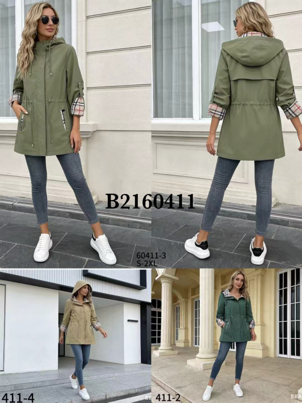 Kurtki damskie cienki Roz S-2XL, Mix Kolor .Paczka 5 szt 1